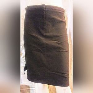 Brown knee length skirt by oxygen